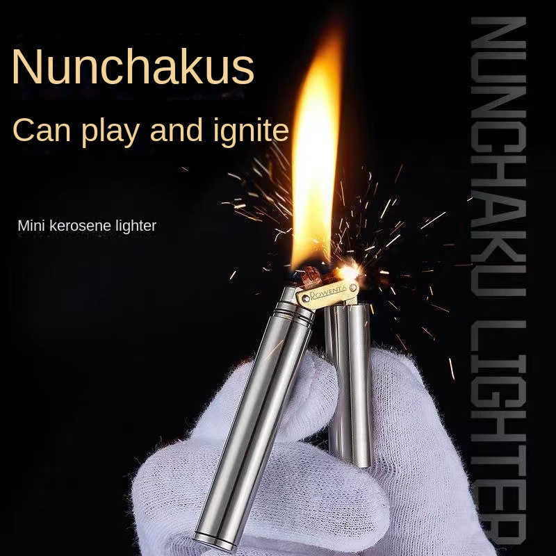 Compact New Brass Lighter Wind - Fire Starting Kit recension och pris