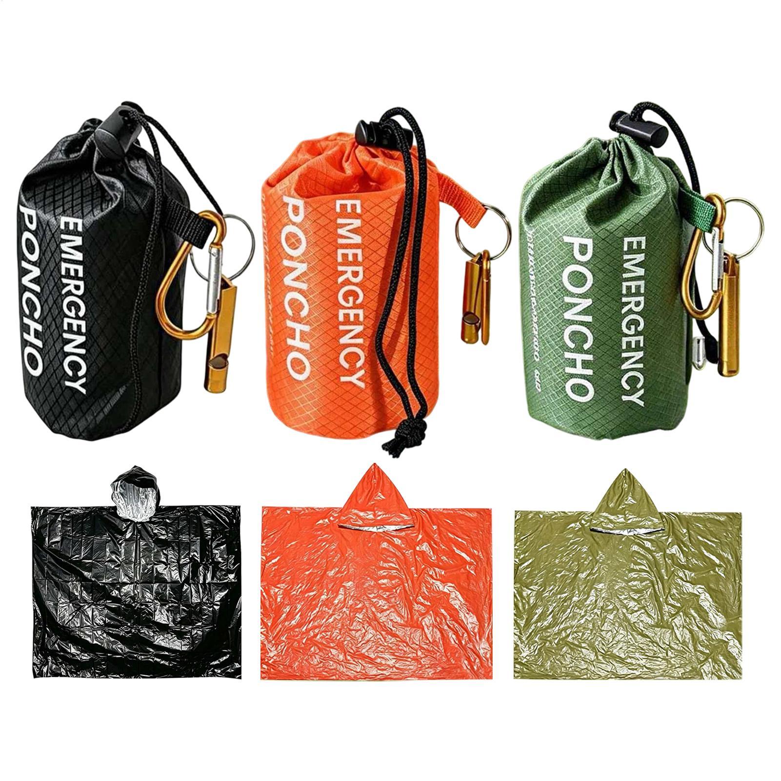 3pcs Survival Emergency Rain P - Emergency Poncho Rain recension och pris